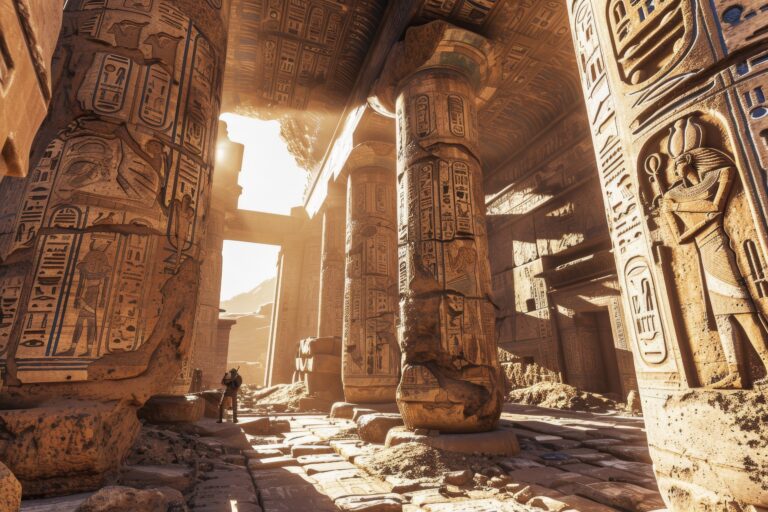 egyptian-wall-with-hieroglyphs